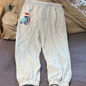 Light Blue Kids Joggers with Cartoon Character